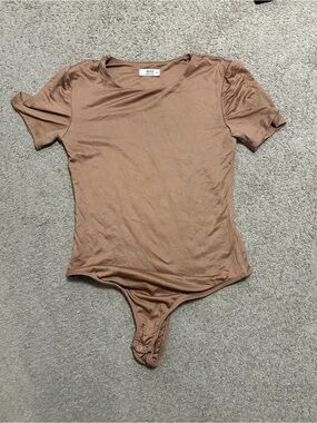 Ardene Tan Short Sleeve Bodysuit